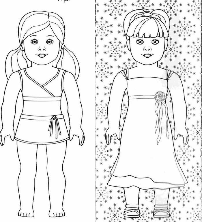 American Girl Doll Coloring Printables