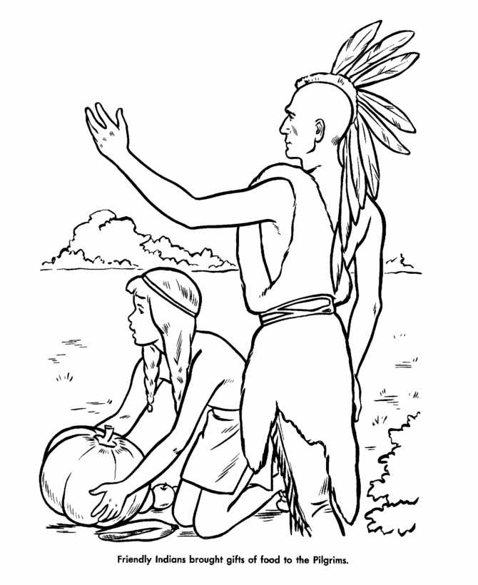 American Indian Coloring Pages