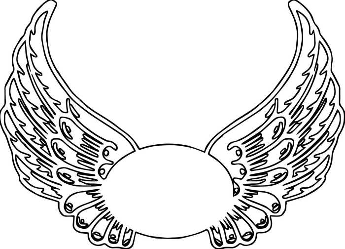 Angel Wings Coloring Page Printable