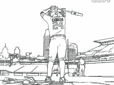 Angels Baseball Coloring Pages