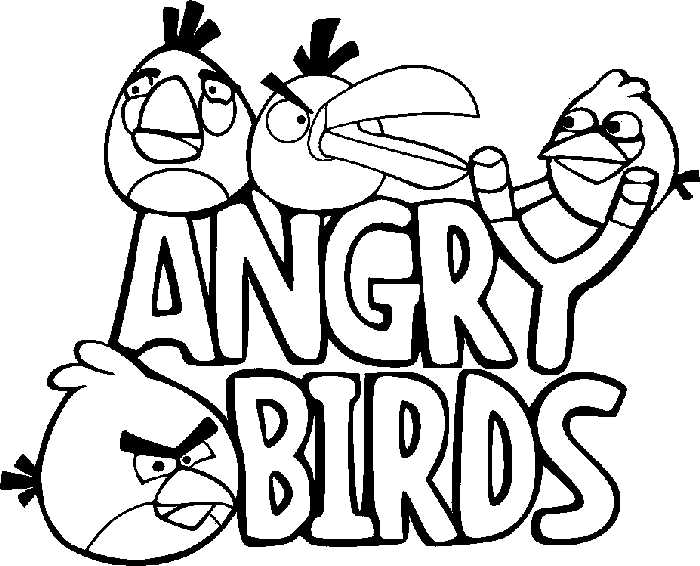 Angry Birds Coloring Page