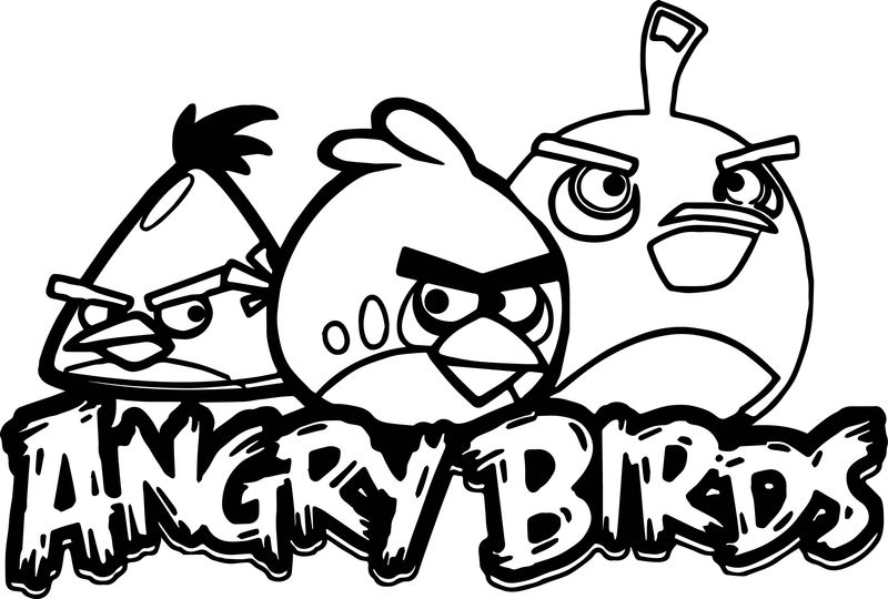 Angry Birds Coloring Pages Free Printable