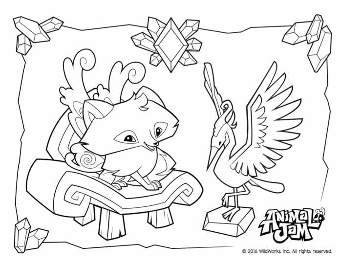 Animal Jam Coloring Page