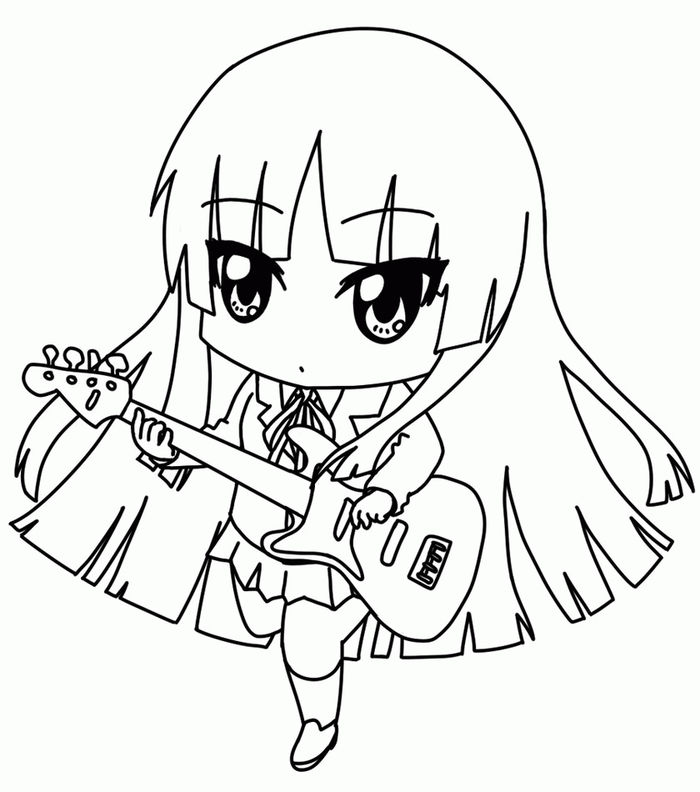 Anime Chibi Girl Coloring Pages