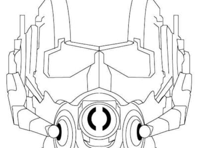 Ant Man Mask Coloring Page