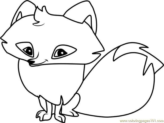 Arctic Fox Animal Jam Coloring Pages