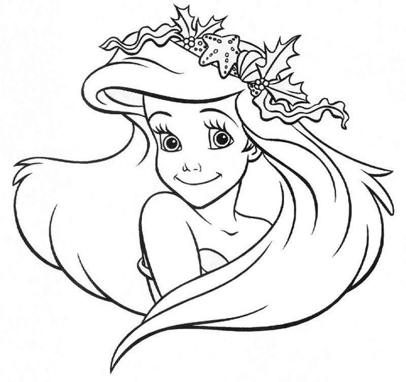 Ariel Coloring Page Images