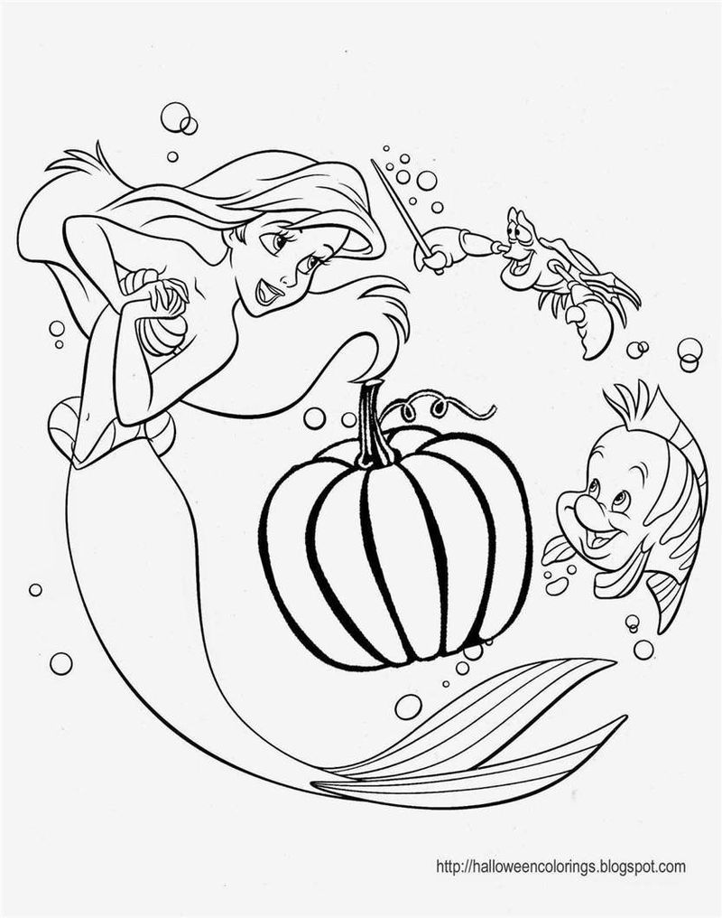 Ariel Free Coloring Pages