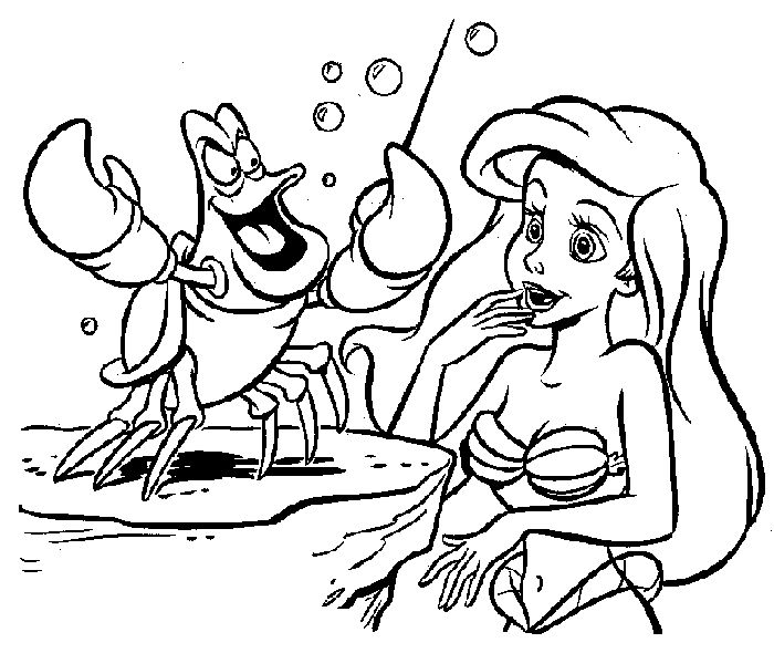 Ariel The Little Mermaid Coloring Pages Free