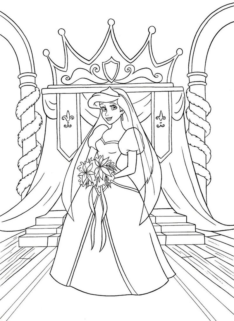 Ariel The Mermaid Coloring Pages