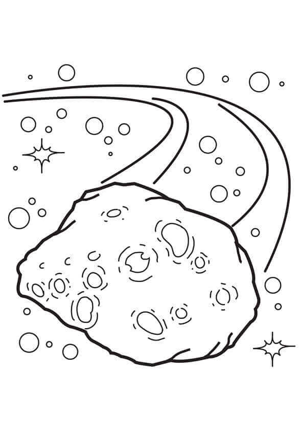 Asteroid Coloring Page