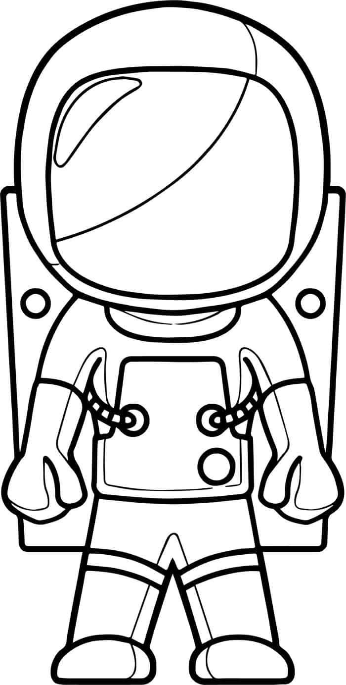 Astronaut Coloring Pages For Preschool