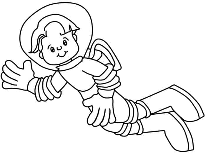 Astronaut Coloring Pages Kindergarten