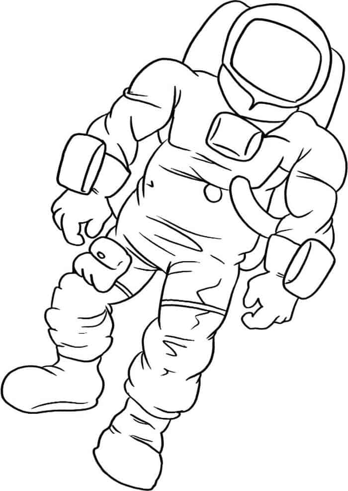 Astronaut Space Suit Coloring Pages