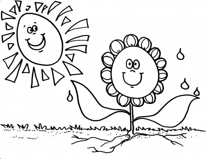 August Coloring Page