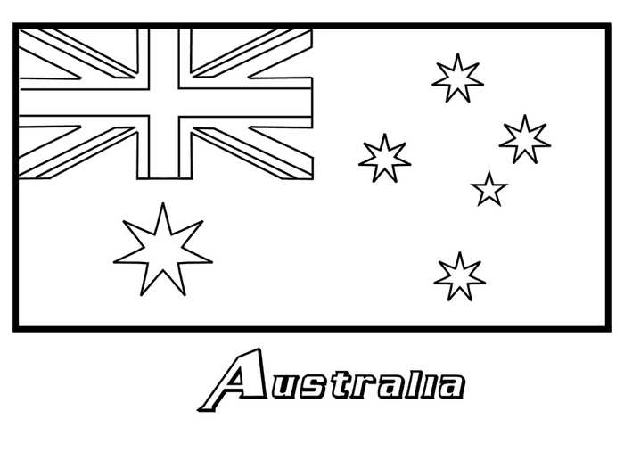 Australia Day Coloring Page