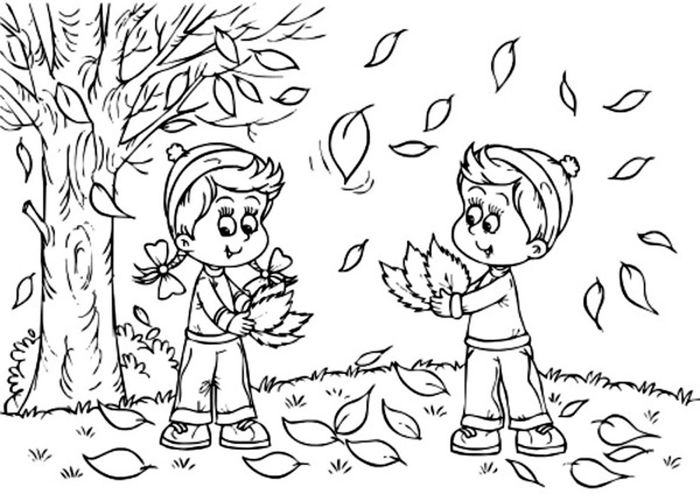 Autumn Coloring Pages Print