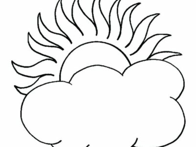 Aztec Sun Coloring Page