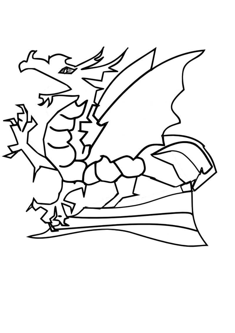 Baby Dragon Coloring Pages