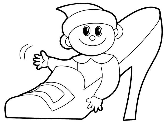 Baby Elf Coloring Page