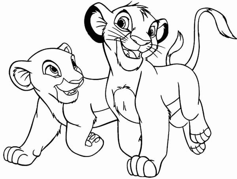 Baby Lion King Coloring Pages