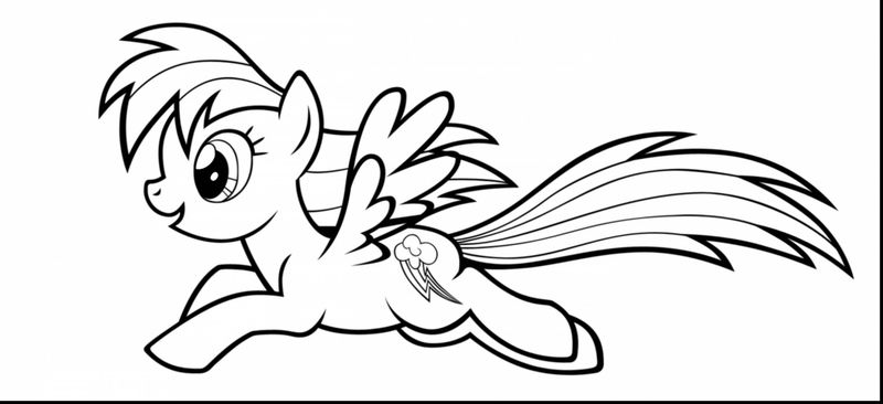 Baby Rainbow Dash Coloring Pages