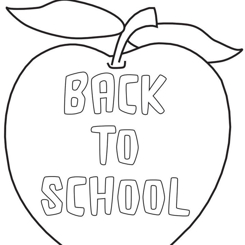 Back To School Coloring Pages For Kindergarten