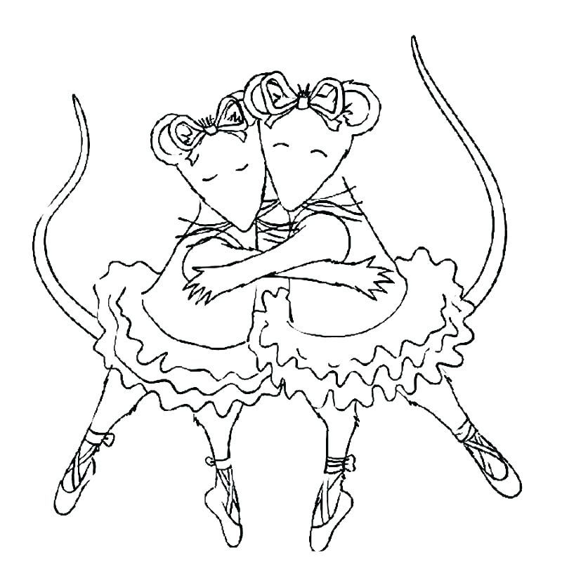 Ballerina Coloring Pages Preschool