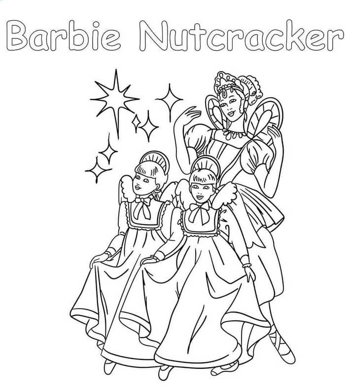 Barbie Nutcracker Coloring Page