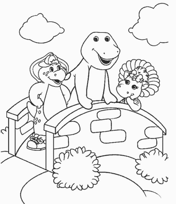 Barney Coloring Pages Printable