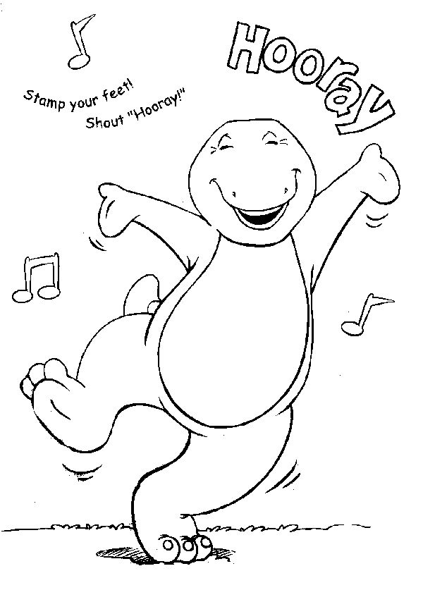 Barney Coloring Pages