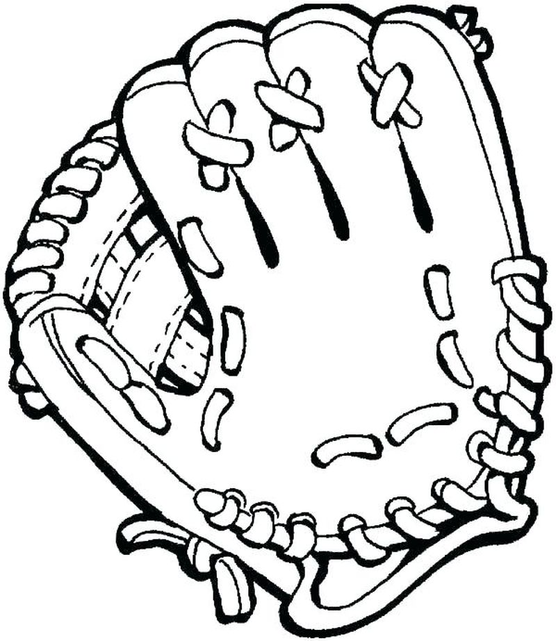 Baseball Glove Coloring Pages