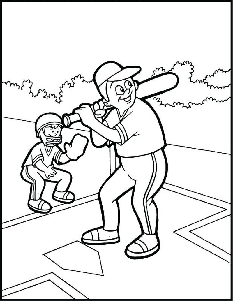 Baseball Mascot Coloring Pages