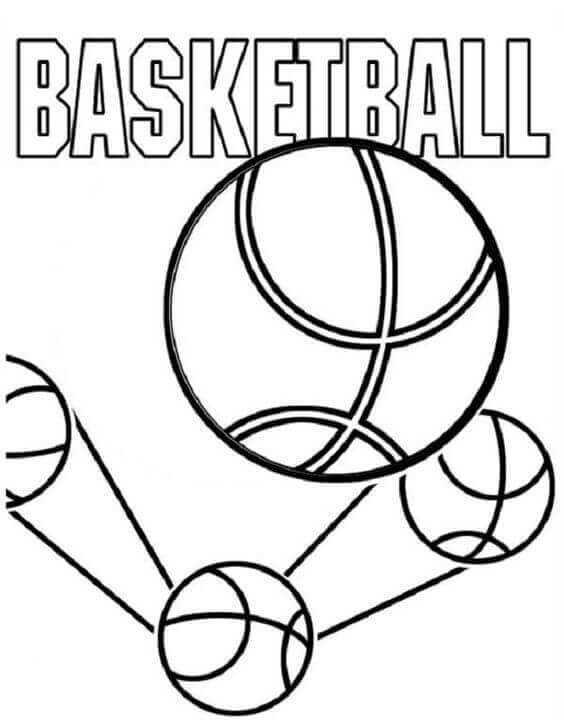 Basketballs Coloring Pages