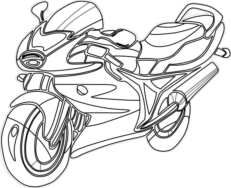 Batman Motorcycle Coloring Pages