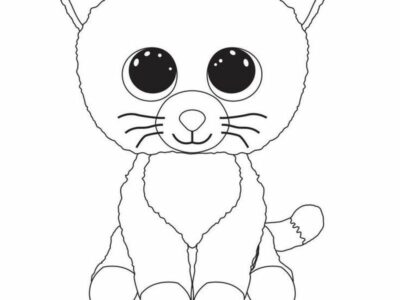 Beanie Boo Cat Coloring Pages