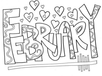 Beautiful February Coloring Pages