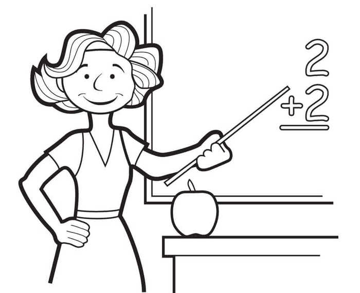 Best Teacher Coloring Pages