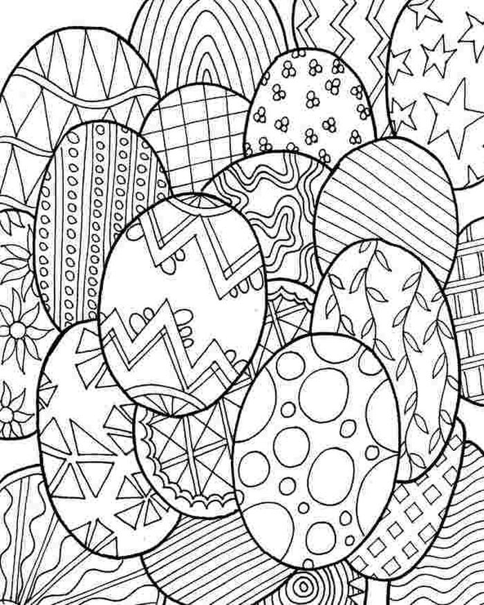 Black And White Easter Coloring Pages