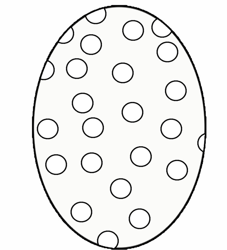 Blank Easter Egg Coloring Pages