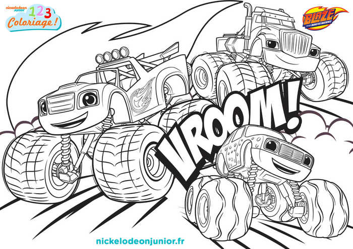 Blaze And The Monster Machines Coloring Pages