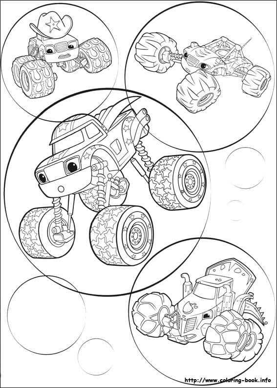 Blaze And The Monster Machines Coloring Pages