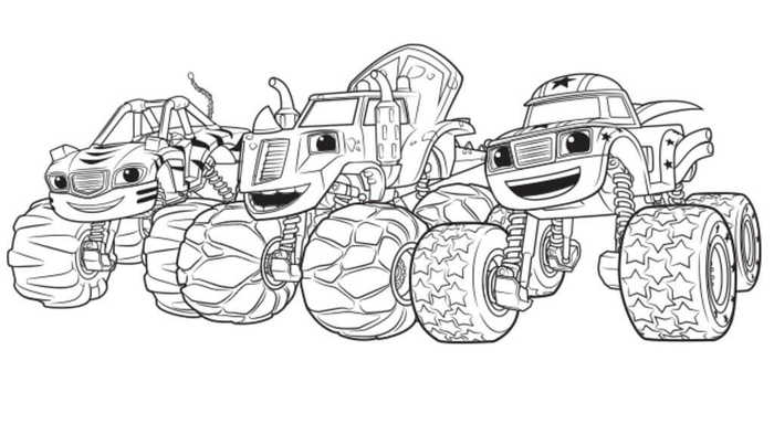 Blaze And The Monster Machines Coloring Pages