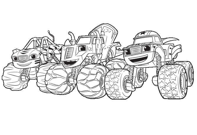 Blaze And The Monster Machines Coloring Pages