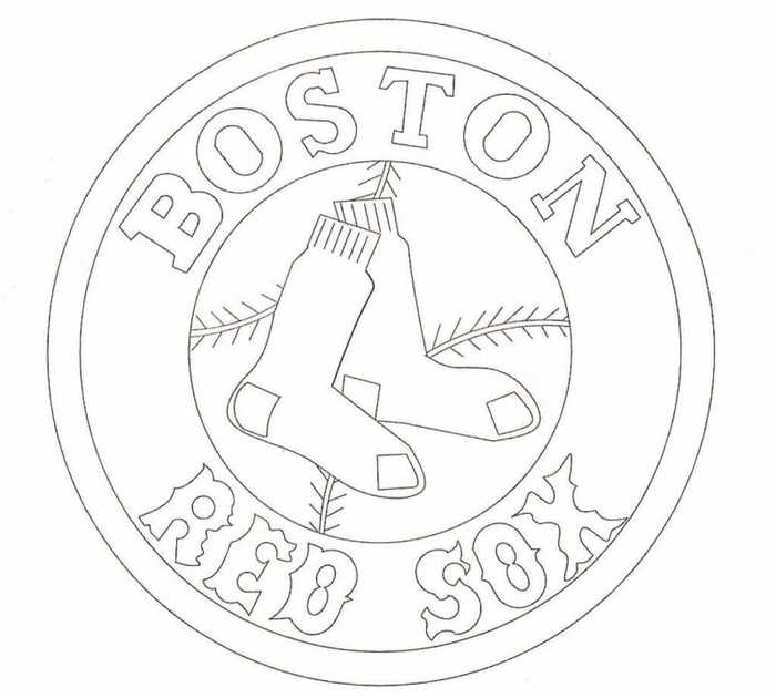 Boston Red Sox Coloring Pages