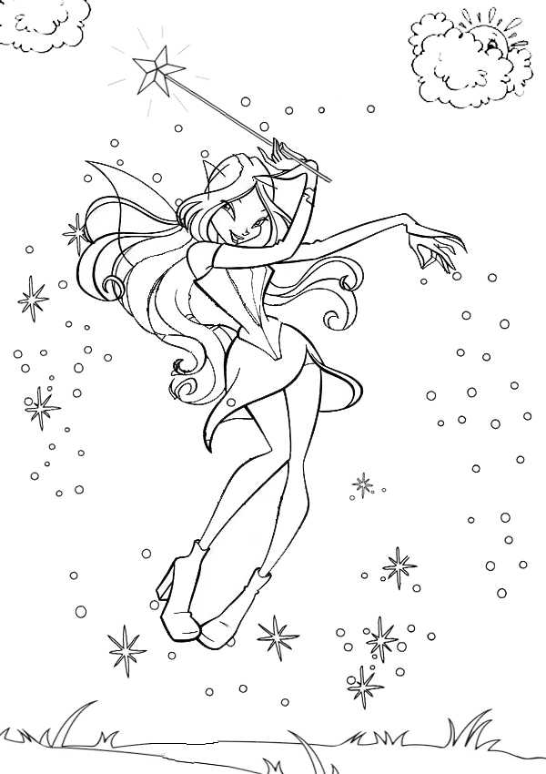 Bratz Fairy Coloring Pages