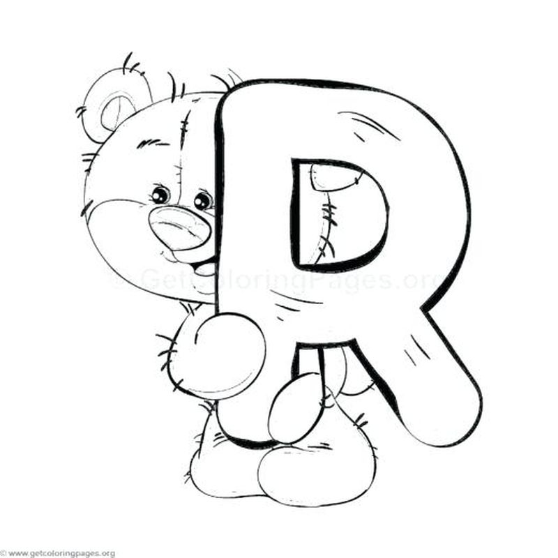 Bubble Letter Alphabet Coloring Pages