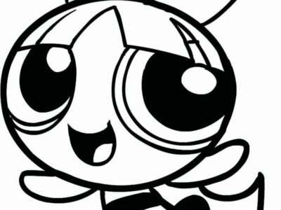 Bubbles Powerpuff Girls Coloring Pages