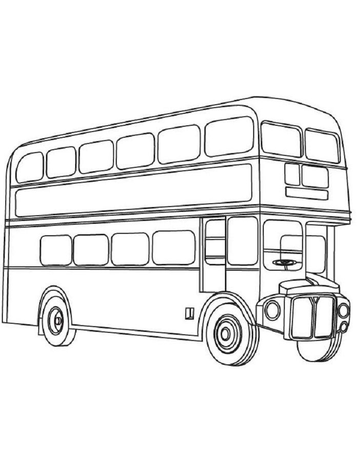 Bus Coloring Pages