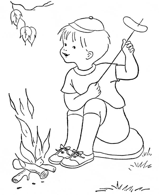 Camping Coloring Pages Printable